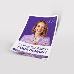 Affiche A3 élection